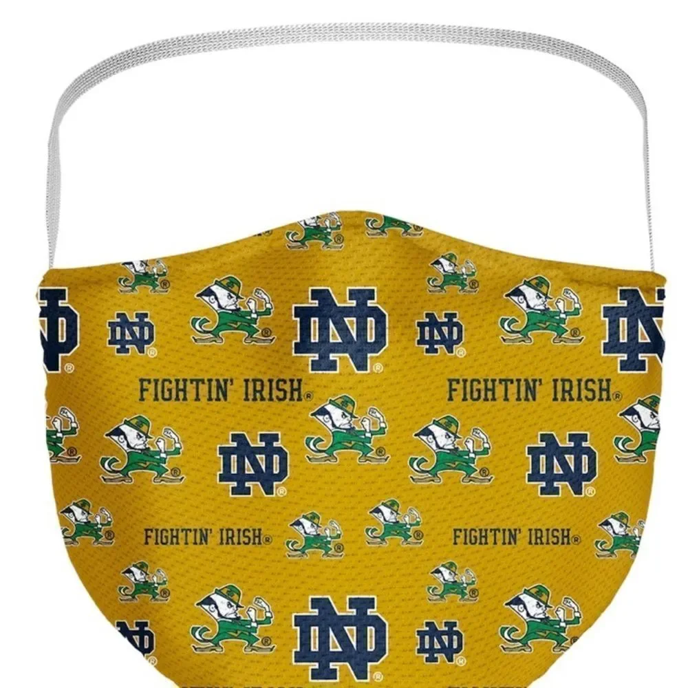 New in Package NOTRE DAME FIGHTING IRISH Face Covering Face Mask Masks Set of 3